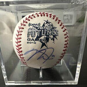 MIKE TROUT SIGNED LOS ANGELES ANGELS AUTOGRAPHED RAWLINGS BASEBALL W/HOLO COA891